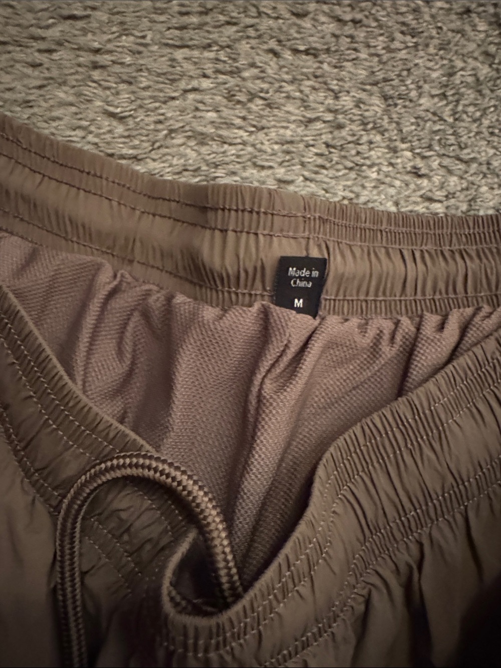 ONER Two-Tone Track Pants in tan & Black - Picture 5 of 7